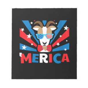 Womens Merica Goat Notepad