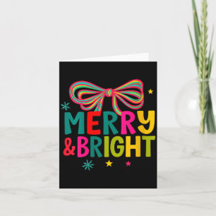Womens Merry And Bright Christmas Crew 2025 Funny  Card