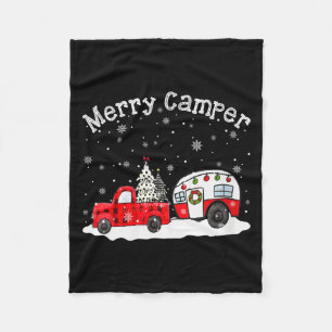 Womens Merry Camper Christmas Santa Claus Camng Re Fleece Blanket