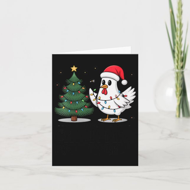 Womens Merry Chick-mas Ultrygeist Funny Chicken Gh Card (Front)