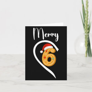 Womens Merry Christmas 67 Meme Gingerbread Couple  Card