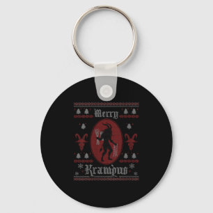 Womens Merry Krampus Horror Soky Evil Funny Ugly C Keychain