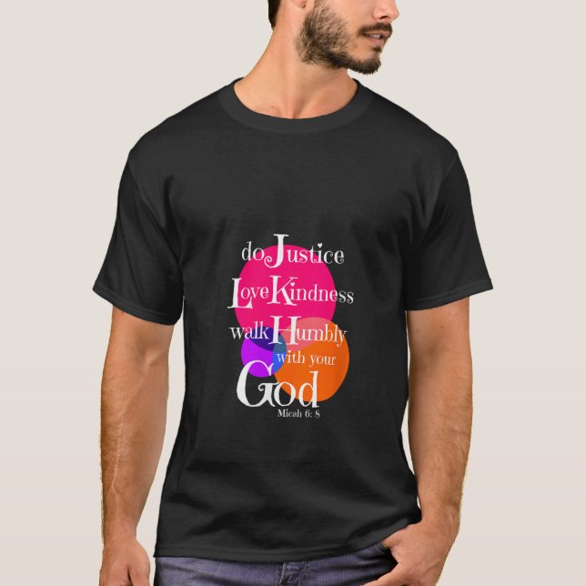 Womens Micah 6 8 Bible Verse Do Justly Love Kindne T-Shirt (Front)