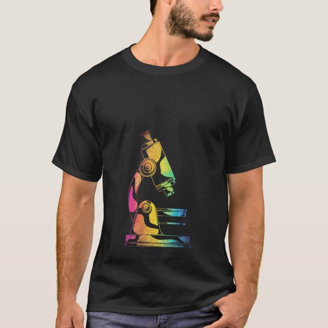 Womens Microbiologist Microscope Nerd Medical Labo T-Shirt (Front)