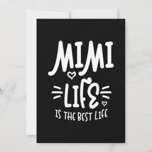 Womens Mimi Life Is The Best Life Thanksgiving Thank You Card