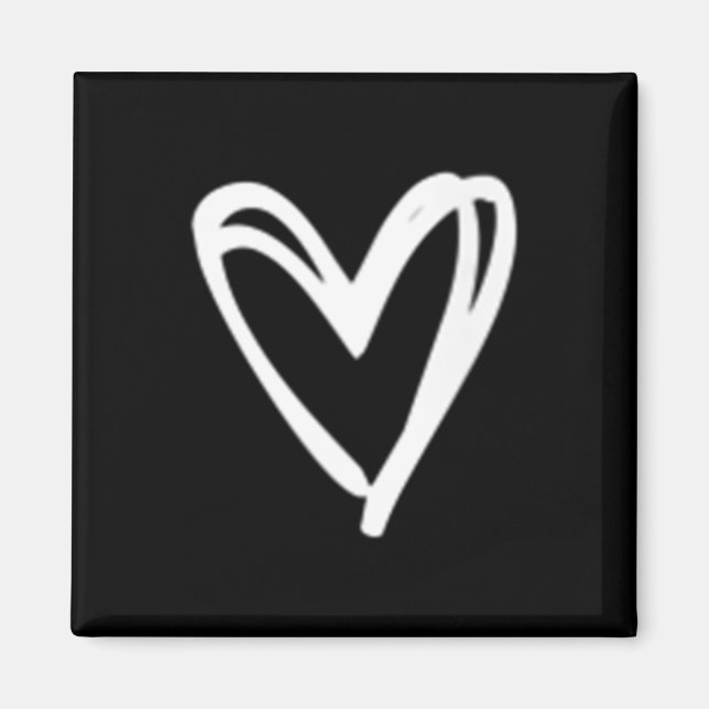 Womens Minimalist Heart  Magnet (Front)