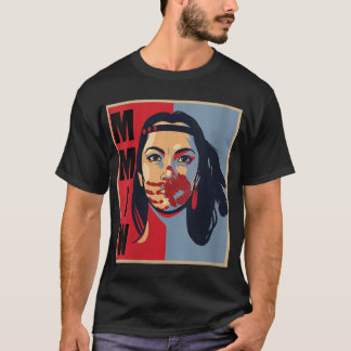 Womens MMIW Awareness Indigenous Woman Art Stolen  T-Shirt