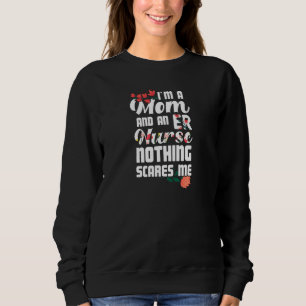 Womens Mom Emergency Nurse Nursing Cna Mother Hosp Sweatshirt
