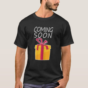 Womens Mom Mommy Coming Soon Gender Reveal Pregnan T-Shirt