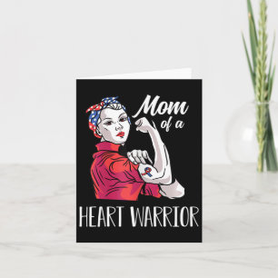 Womens Mom Of A Heart Warrior Chd Heart Disease Card