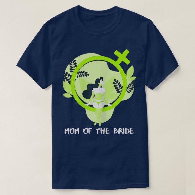 Womens Mom Of The Bride Mothers Day  T-Shirt (Design Front)