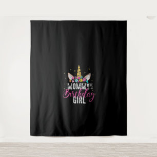 Womens Mommy Of The Birthday Girl Mother Gift Unic Tapestry