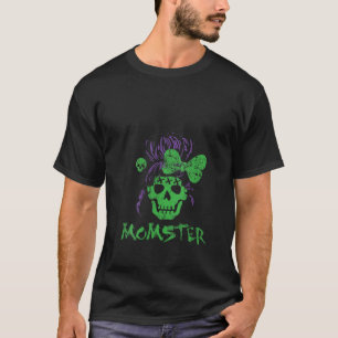 Womens Momster For Women Retro Funny Horror Zombie T-Shirt