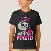 Womens Momster Skull Mom Coffee Lover Halloween Me