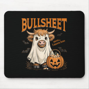 Womens Moo... I Mean Boo Bullsheet Highland Cow Gh Mouse Pad
