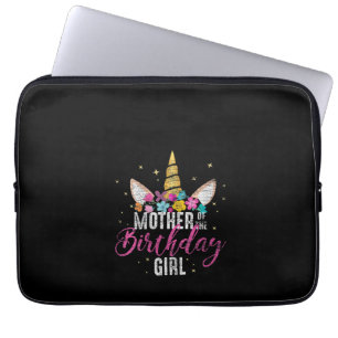 Womens Mother Of The Birthday Girl Mommy Gifts Uni Laptop Sleeve