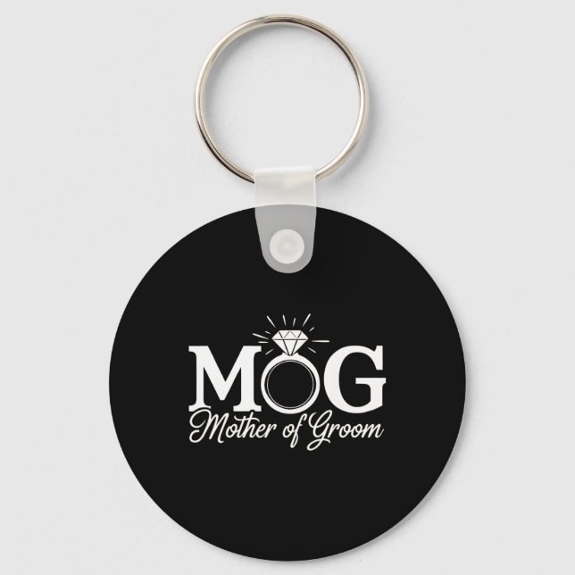Womens Mother Of The Groom Mob Mog Mom Wedding Bac Keychain (Front)