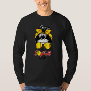 Womens Mother's Day Loud & Proud Softball Gigi Mes T-Shirt