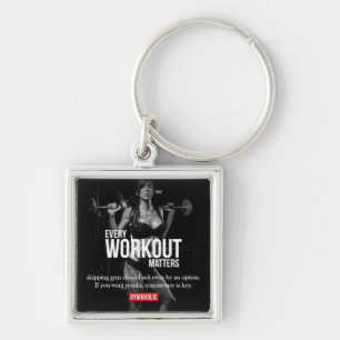Women's Motivation - Every Workout Matters - Gym Keychain