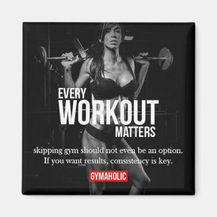 Women's Motivation - Every Workout Matters - Gym Magnet