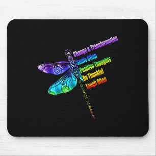 Womens Motivational Insration Gift Dragonfly  Mouse Pad