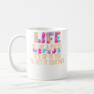 Womens Motivational Jigsaw Puzzle Design Coffee Mug