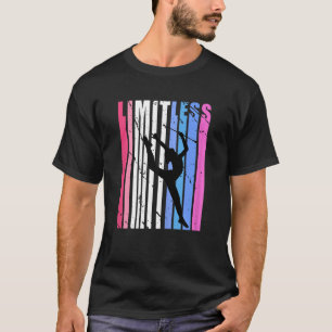 Womens Motivational Rhythmic Gymnastics Train Teen T-Shirt