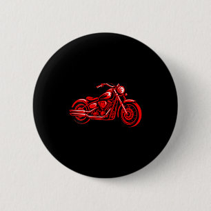 Women's Motorcycle Heart Biker Valentines Day Ride 2 Inch Round Button