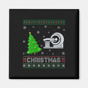 Womens Mri Tech Xmas Tree Lighting Ugly Christmas Magnet