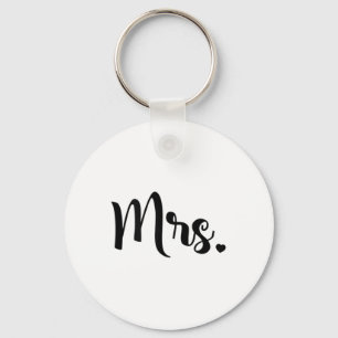 Womens Mrs. Engagement Wedding Bridal Shower Bride Keychain