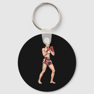 Women's Muay Thai Training Keychain