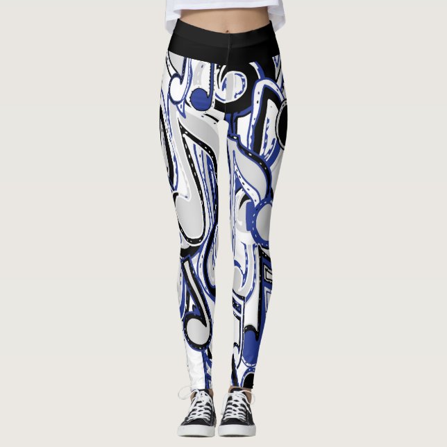 Womens music leggings (Front)