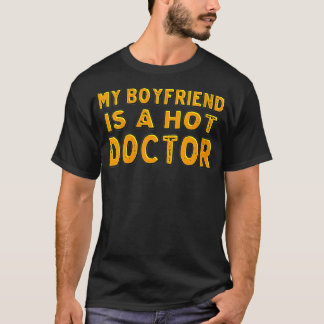 Womens My Boyfriend Is A Hot Doctor VNeck T-Shirt