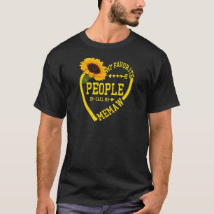 Womens My Favorite People Call Me Memaw Mothers Da T-Shirt