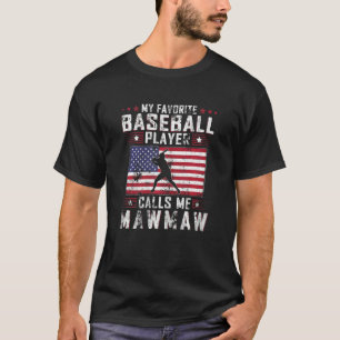 Womens My Favourite Baseball Player Calls Me Mawma T-Shirt