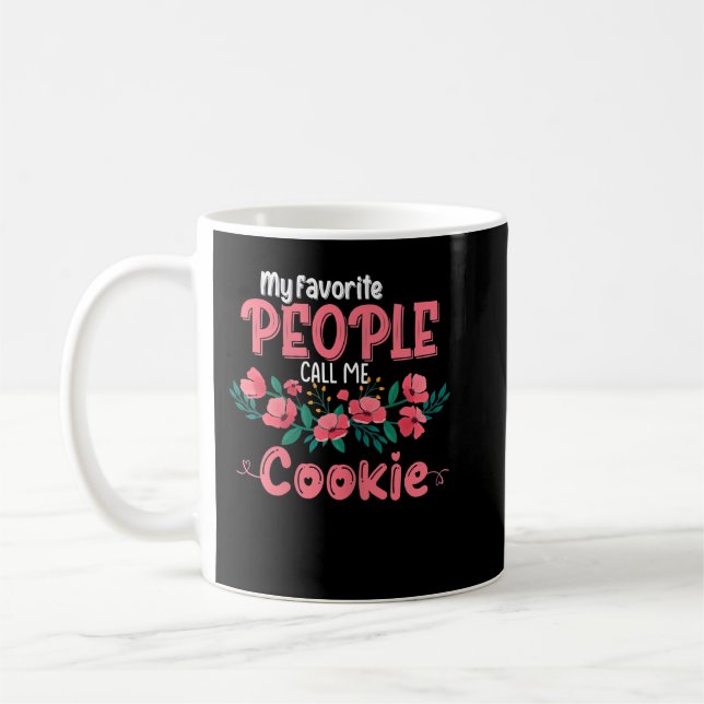 Womens My Favourite People Call Me Cookie Grandma  Coffee Mug (Left)