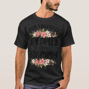 Womens My Favourite People Call Me Grammy Mothers  T-Shirt