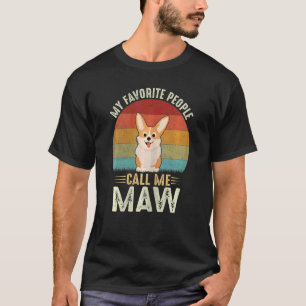 Womens My Favourite People Call Me Noni Cute Corgi T-Shirt