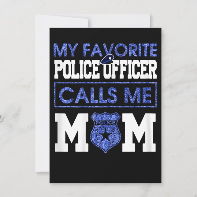 Womens My Favourite Police Officer Calls Me Mom (Front)
