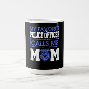 Womens My Favourite Police Officer Calls Me Mom Coffee Mug