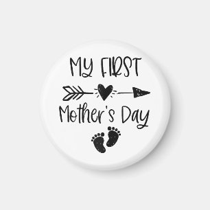 Womens My First Mother's Day For New Mom Pregnancy Magnet