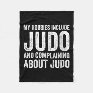 Womens My Hobbies Include Judo Funny Judoka V-neck Fleece Blanket