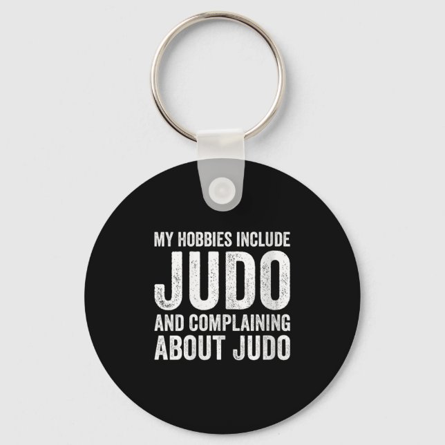 Womens My Hobbies Include Judo Funny Judoka V-neck Keychain (Front)
