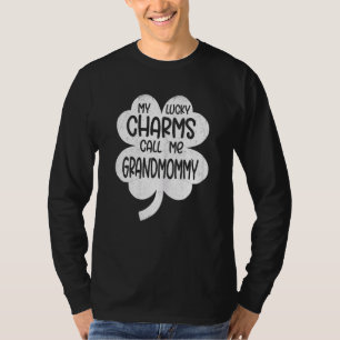 Womens My Lucky Charms Call Me Grandmommy St Patri T-Shirt
