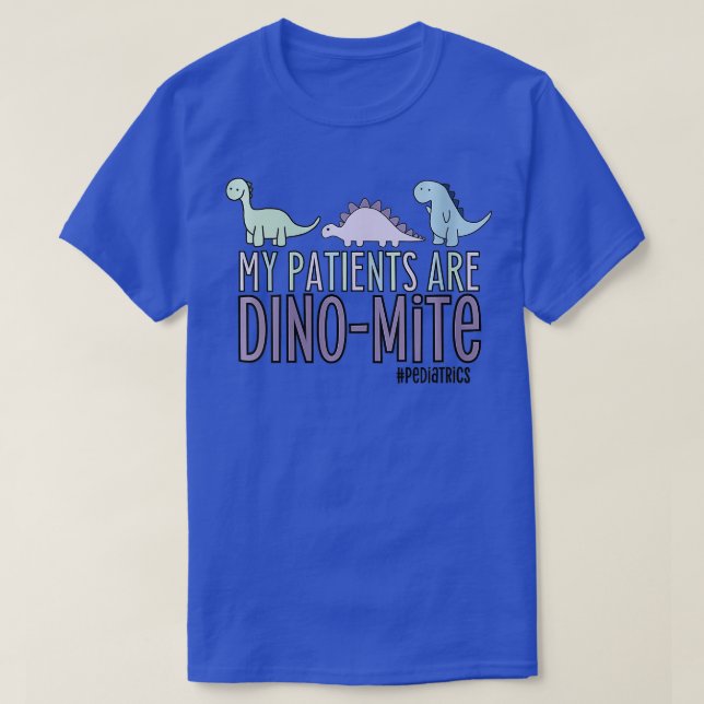 Womens My Patients Are Dinomite Pediatrics VNeck  T-Shirt (Design Front)