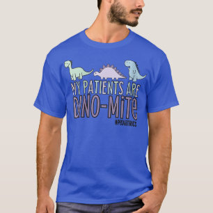 Womens My Patients Are Dinomite Pediatrics VNeck T-Shirt
