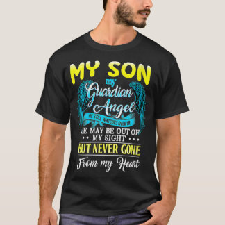 Womens My Son My Guardian Angel He May Be Out My S T-Shirt