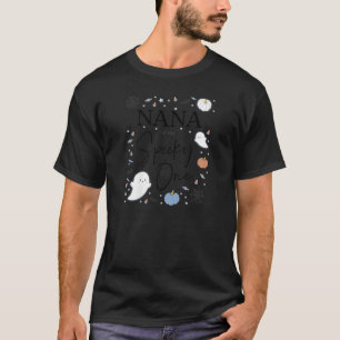 Womens Nana Of The Spooky One First Birthday Blue T-Shirt