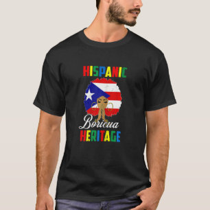 Womens National Hispanic Heritage Month Puerto Ric T-Shirt