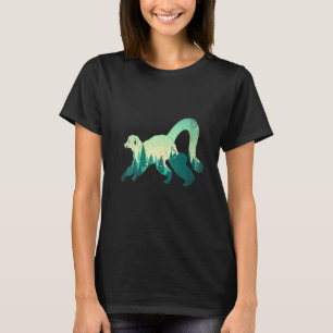 Womens Nature Madagascar Sifakas Vari Zoo Animal T-Shirt